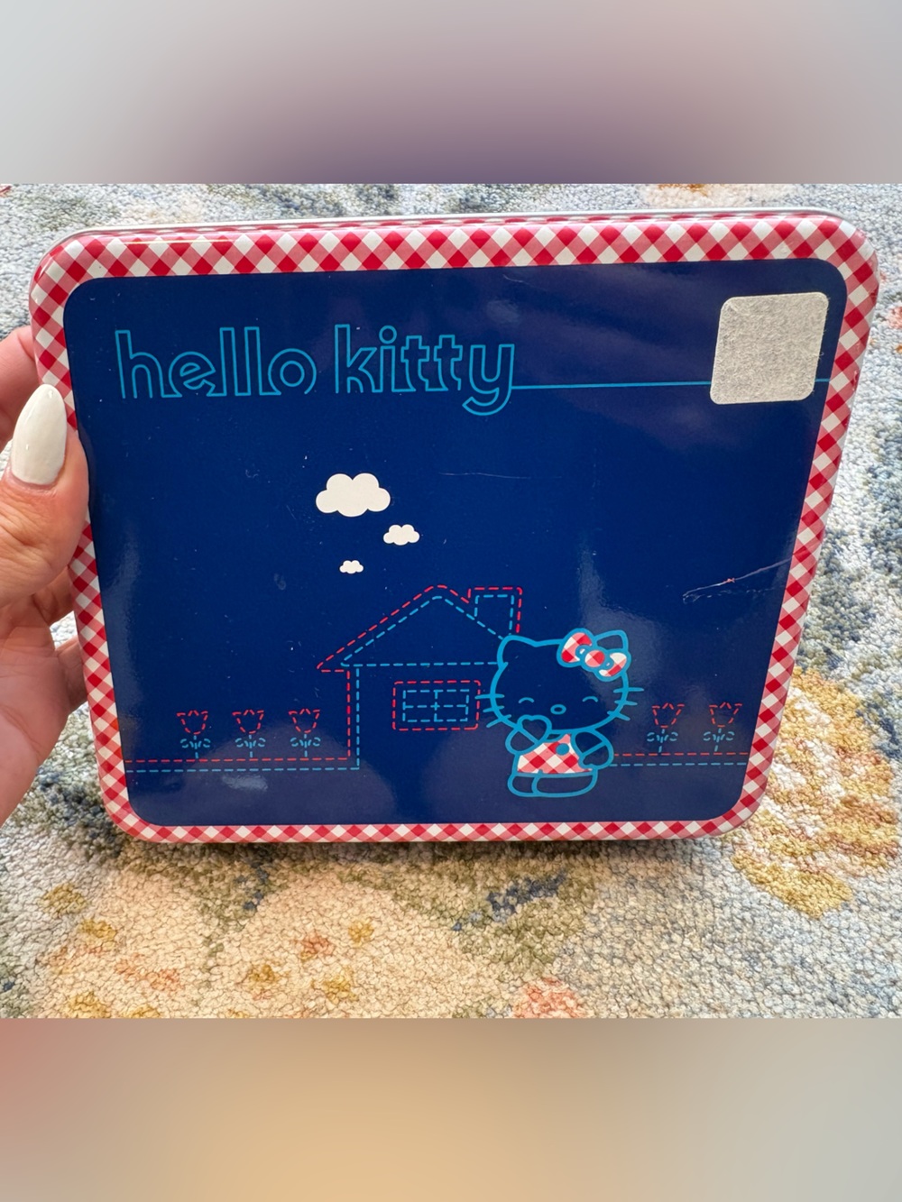 Vintage Sanrio Hello Kitty Tin Set of Writing Stationary Stickers